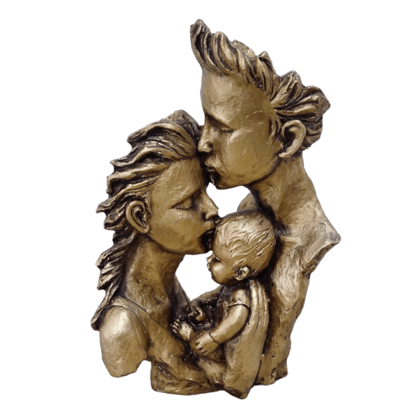 دکوری ، مجسمه پلی‌استری جریان عشق در خانواده