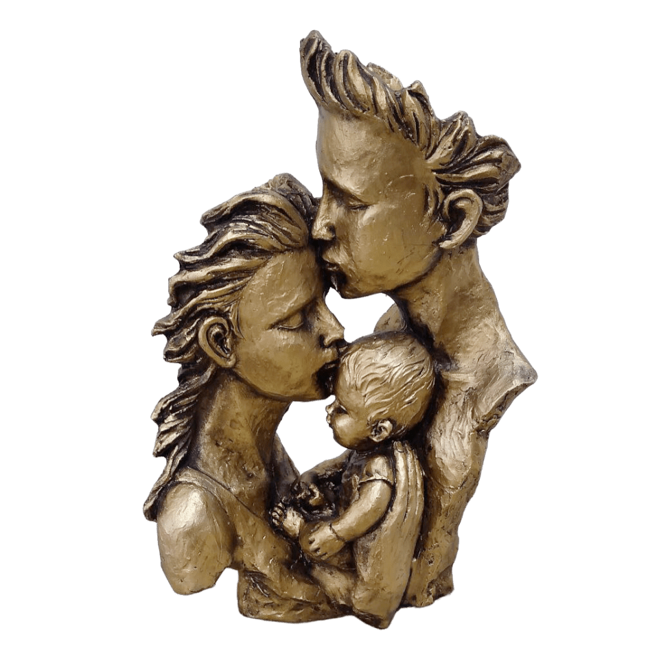 دکوری ، مجسمه پلی‌استری جریان عشق در خانواده